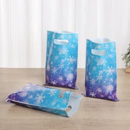 20/50pcs Snowflake Party Candy Gift Bags Christmas Cookie Snack Packaging Bag Kids Birthday Party Supplies New Year Decoration