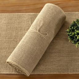 Natural Jute Burlap Table Runner Farmhouse Jute Fabric Chair Sashes Placemat Thanksgiving Rustic for Dining Christmas Home Decor