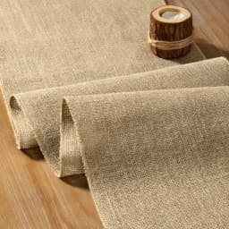 Natural Jute Burlap Table Runner Farmhouse Jute Fabric Chair Sashes Placemat Thanksgiving Rustic for Dining Christmas Home Decor