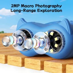 Microscope and Telescope 2 in 1Children's optical educational toys 2MP HD Camera Microscope 1000x magnification Christmas Gifts