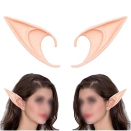 1pair Cosplay Fairy Elf Ears Soft Pointed Tips Anime Party Dress Up Costume Masquerade Accessories For Halloween Christmas Party