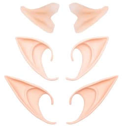 1pair Cosplay Fairy Elf Ears Soft Pointed Tips Anime Party Dress Up Costume Masquerade Accessories For Halloween Christmas Party