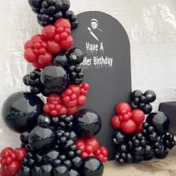 Black Balloons Garland Arch 5/10/12/18inch Dark Black Helium Latex Balloons for Birthday Halloween Christmas New Year Prom Decor