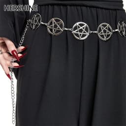 HERSHINE Women's Fashion Five-Pointed Star Waist Chain, Y2K Gothic Punk Style Elegant Party Accessory,spring,summer,Christmas
