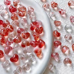 30 Pcs, 10*12mm, Fashionable, Multi-Color, Love Beads, Candy Color, Diy, Jewelry Making Materials, Suitable for Bracelets, Necklaces, Keychains, Christmas Handicrafts and Accessories