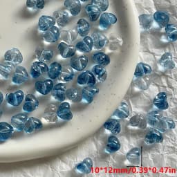 30 Pcs, 10*12mm, Fashionable, Multi-Color, Love Beads, Candy Color, Diy, Jewelry Making Materials, Suitable for Bracelets, Necklaces, Keychains, Christmas Handicrafts and Accessories