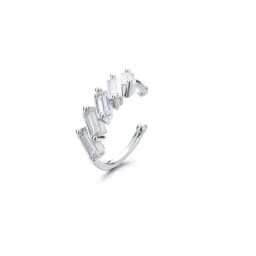 1PC Irregular Square Zircon Ear Clip Earring for Women Fashion Simple Earring Stack No Piercing Ear Cuff Jewelry Christmas Gift