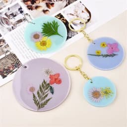 4Pcs Christmas Ball Ornament Resin Mold DIY Round Shape Keychain Pendant Silicone Mould Xmas Tree Hanging Pendant Casting Tool