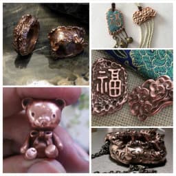 10g/50g Art Copper Clay Handmade DIY Copper Decoration Couple Ring Pendant Gift Copper Mud Christmas Wood Grain Gold