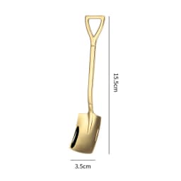 Shovel Spoon Stainless Steel Teaspoon For Coffee Spoon Fruit Ice Cream Dessert Scoop Kitchen Accessories Wedding Christmas Gift