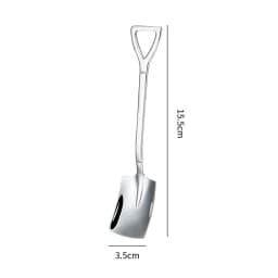 Shovel Spoon Stainless Steel Teaspoon For Coffee Spoon Fruit Ice Cream Dessert Scoop Kitchen Accessories Wedding Christmas Gift