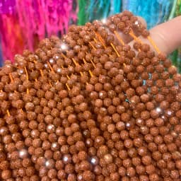 Natural golden Sandstond 2/3/4mm Faceted Mineral Loose Beads For Jewelry Making DIY Christmas Gift Bracelets 15'' Tiny Stone