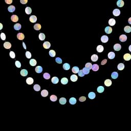 Laser Mirror Paper Star Dot Garland for Wedding Kids 1st Mermaid Birthday Party Decoration Baby Shower Christmas Hanging Banner