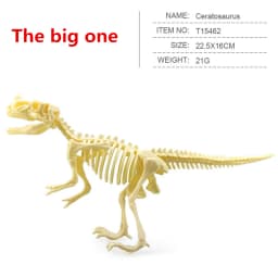12pcs/set Jurassic Dinosaurs Skeleton Model Archaeology Tyrannosaurus Pterosaur Home Decoration Toys For Christmas Gifts