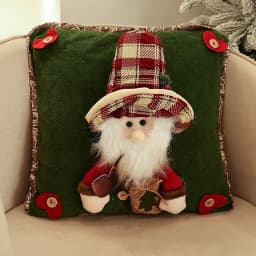 Christmas 3D Cushion Cover Snowman Santa Elk Pattern Pillowcase Sofa Cushion Covers for Home 2026 New Year Christmas Decorations