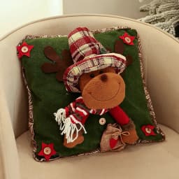 Christmas 3D Cushion Cover Snowman Santa Elk Pattern Pillowcase Sofa Cushion Covers for Home 2026 New Year Christmas Decorations