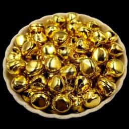 1bag Golden Silvery Christmas Jingle Bells Pendant Jewelry Making   Craft DIY Handmade Iron Bells Accessories Wholesale