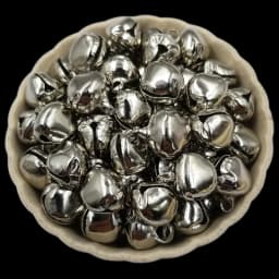 1bag Golden Silvery Christmas Jingle Bells Pendant Jewelry Making   Craft DIY Handmade Iron Bells Accessories Wholesale