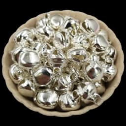 1bag Golden Silvery Christmas Jingle Bells Pendant Jewelry Making   Craft DIY Handmade Iron Bells Accessories Wholesale