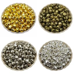 1bag Golden Silvery Christmas Jingle Bells Pendant Jewelry Making   Craft DIY Handmade Iron Bells Accessories Wholesale
