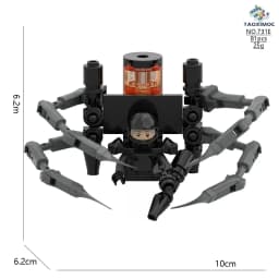 4CM Skibidi Toilet Man Mini Figure Monitor Building Blocks Audio Camera Man Toys Boy Children Christmas Birthday Gift