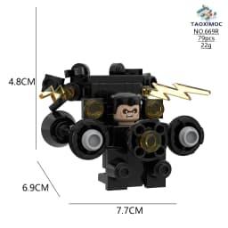 4CM Skibidi Toilet Man Mini Figure Monitor Building Blocks Audio Camera Man Toys Boy Children Christmas Birthday Gift