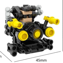 4CM Skibidi Toilet Man Mini Figure Monitor Building Blocks Audio Camera Man Toys Boy Children Christmas Birthday Gift