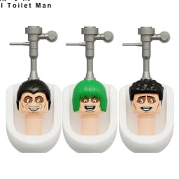 4CM Skibidi Toilet Man Mini Figure Monitor Building Blocks Audio Camera Man Toys Boy Children Christmas Birthday Gift