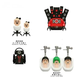 4CM Skibidi Toilet Man Mini Figure Monitor Building Blocks Audio Camera Man Toys Boy Children Christmas Birthday Gift