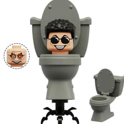4CM Skibidi Toilet Man Mini Figure Monitor Building Blocks Audio Camera Man Toys Boy Children Christmas Birthday Gift