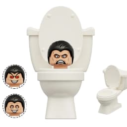 4CM Skibidi Toilet Man Mini Figure Monitor Building Blocks Audio Camera Man Toys Boy Children Christmas Birthday Gift