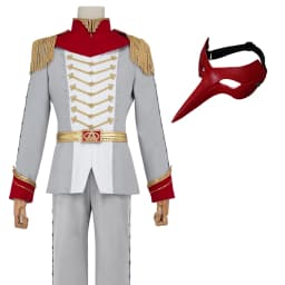HOLOUN P5 Game Akechi Goro Cosplay Costume Wig Crow Grey Uniform Mask Cos Convention Stage Comic Suit Christmas New Year Gift