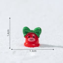 10pcs Christmas Snowman Elk Bobsleigh Mini Resin Jewelry Pendant DIY3D Glossy Micro-Landscape Desktop Small Decorative Item