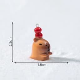 10pcs Christmas Snowman Elk Bobsleigh Mini Resin Jewelry Pendant DIY3D Glossy Micro-Landscape Desktop Small Decorative Item