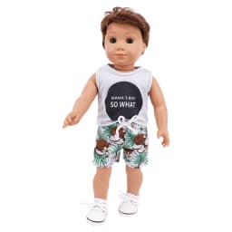 Doll Clothes 3Pcs/Set Hat+ Sweater+Jeans For 18Inch American&43Cm Baby Doll Accessories,Our Generation Baby Girl`s Christmas Toy