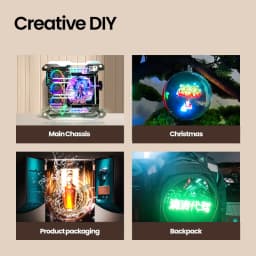 New 15.3 CM Custom Logo Products Transparent LED Display mini 3D Hologram Fan Projector Halloween Christmas Hologram Display