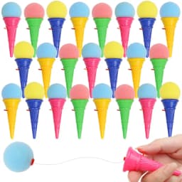 10/20/30Pcs Ice Cream Shooters Soft Sponge Ball Catapult Toy Kids Birthday Party Favors Pinata Goodie Bag Filler Christmas Gifts