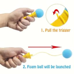 10/20/30Pcs Ice Cream Shooters Soft Sponge Ball Catapult Toy Kids Birthday Party Favors Pinata Goodie Bag Filler Christmas Gifts