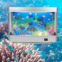 Artificial Tropical Fish Tank Lamps Aquarium Decor Virtual Ocean in Motion Night Light For Children Halloween Christmas Gift Toy