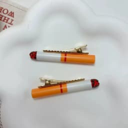 2PCS Creative Funny Emulated Cigarette Hairpins Halloween Christmas Birthday Bachelorette Party Women Hair Clips Girls Headwear
