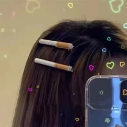 2PCS Creative Funny Emulated Cigarette Hairpins Halloween Christmas Birthday Bachelorette Party Women Hair Clips Girls Headwear