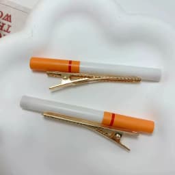 2PCS Creative Funny Emulated Cigarette Hairpins Halloween Christmas Birthday Bachelorette Party Women Hair Clips Girls Headwear