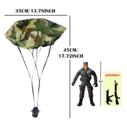 Parachute Toy Army Police Military Snow Navy Soldier Action Figure Toy Hand Throwing Kids Game for Boy Children Christmas Gift