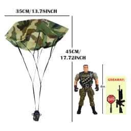 Parachute Toy Army Police Military Snow Navy Soldier Action Figure Toy Hand Throwing Kids Game for Boy Children Christmas Gift