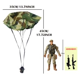 Parachute Toy Army Police Military Snow Navy Soldier Action Figure Toy Hand Throwing Kids Game for Boy Children Christmas Gift