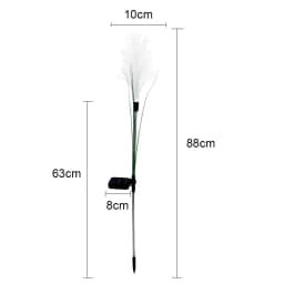 LED Solar Garden Reed Lamp Outdoor Waterproof Lawn Light Yard Christmas Decoration Path Lighting Decor Solar Power Light