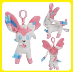 Genuine Pokemon Eevee Umbreon Espeon Kawaii Plush Toy Pendant School Bag Backpack Pendant Key Ring Doll Birthday Christmas Gift