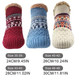 Thick Thermal Non-Slip Socks for Men/Women - Warm Winter Ski Soccer Indoor Slippers Christmas Gift