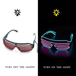 LED Glowing Glasses Gafas Luminous Bril Neon Christmas Glow Sunglasses Flashing Light Glass for Party Supplies Prop Costumes New
