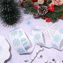 500pcs/roll Blue Snowflake Merry Christmas Sticker Gift Envelope Sealing Label Decoration Stationery Sticker 2.5cm